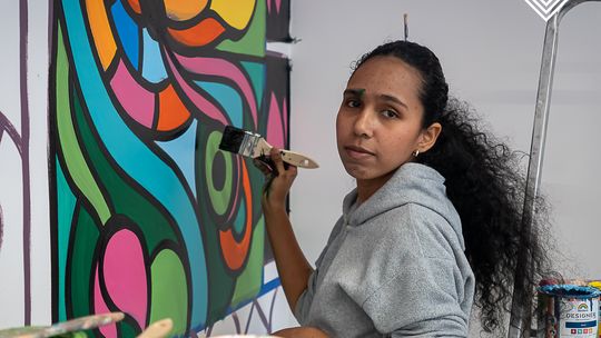 Nowy mural w naszej pracowni – sztuka, która niesie nadzieję